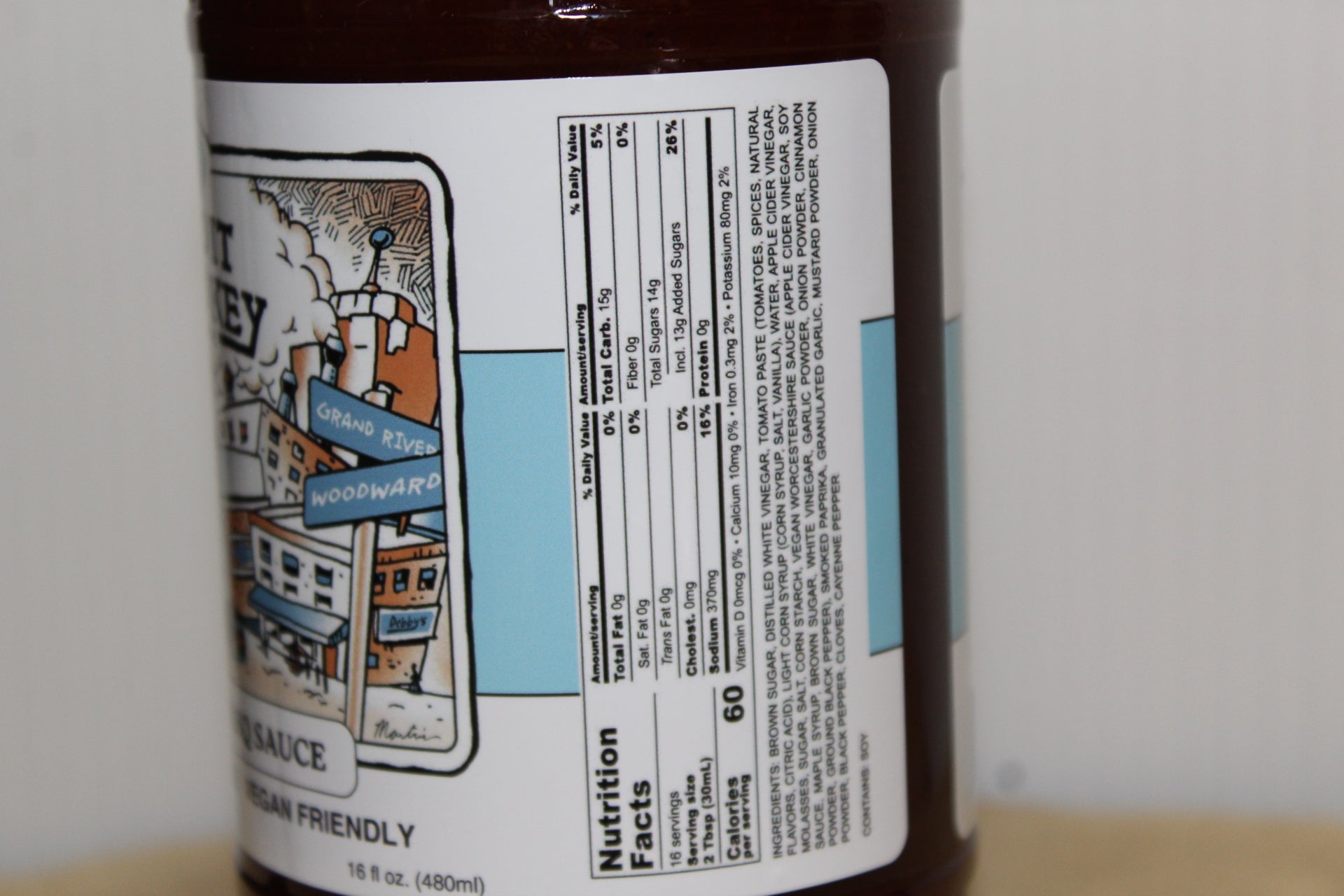 Detroit Ol' Smokey BBQ Sauce by Blue Kuna