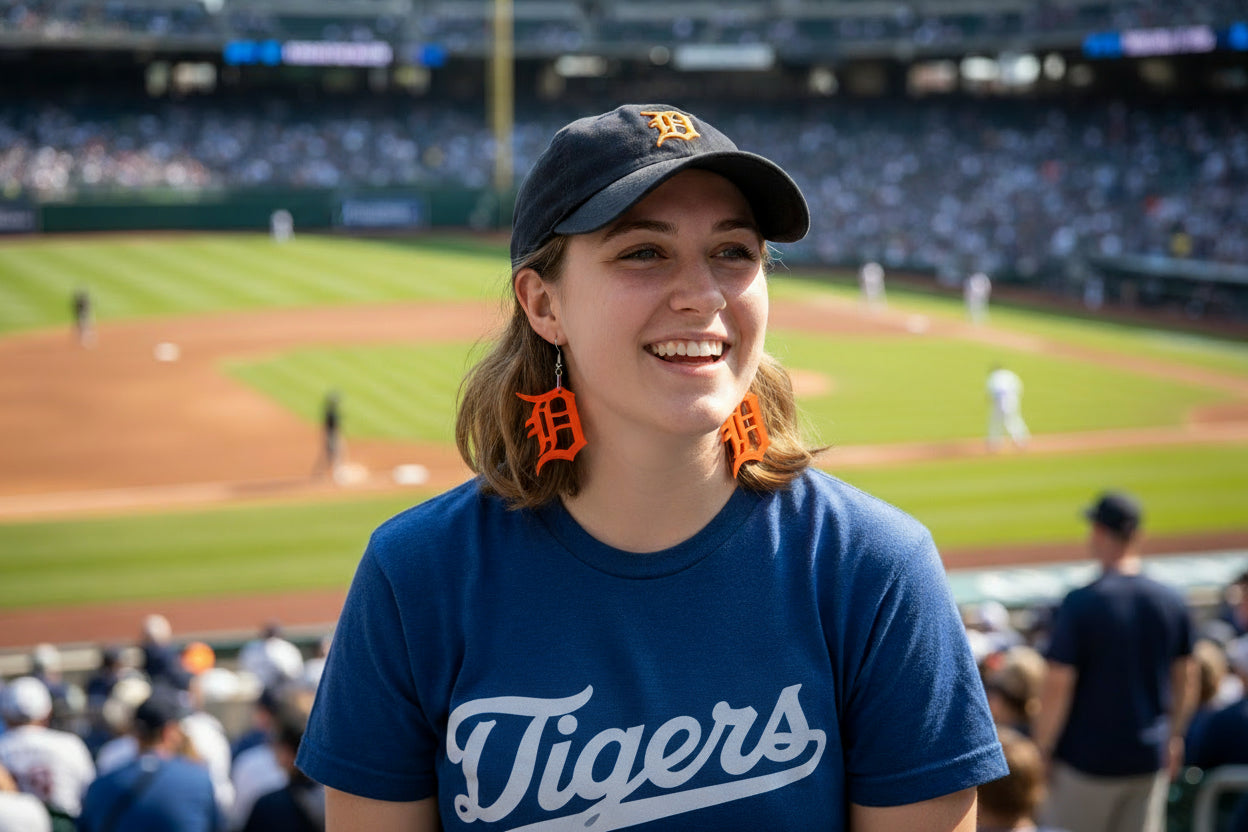 Detroit Tigers - Harding Made Acrylic Earrings