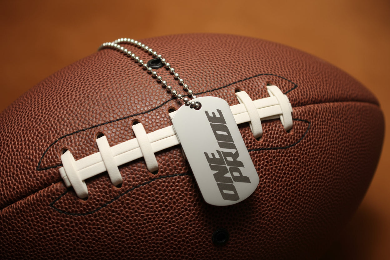 Detroit Lions Dog Tag Necklace  By Harding Made