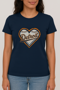 Detroit Heart Baseball Tee