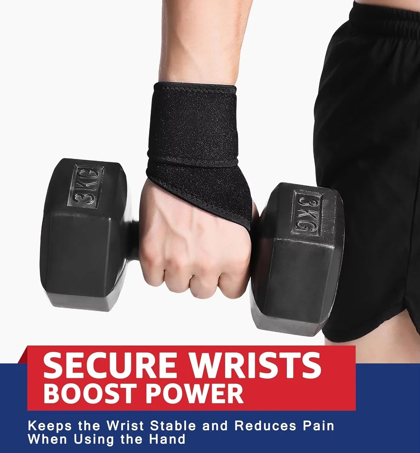 Adjustable Wrist Brace Perfect for Women & Men Support Wrap Strap Hand Carpal Tunnel Brace Fitness Suitable Both Right Left Hand