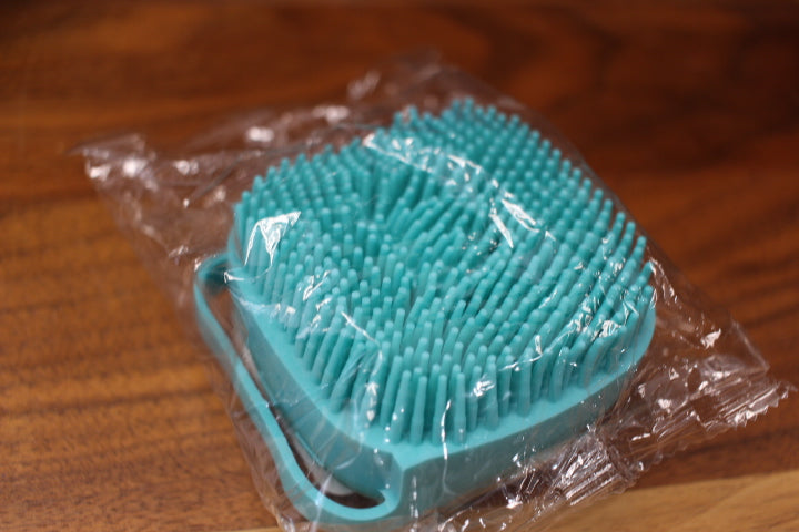 Dog Shampoo Brush in Blue by Almosta Bee Farm