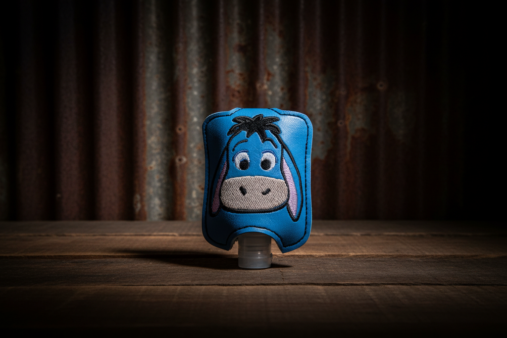 Eeyore Handmade Vinyl Hand Sanitizer Holder – Stitching Critters