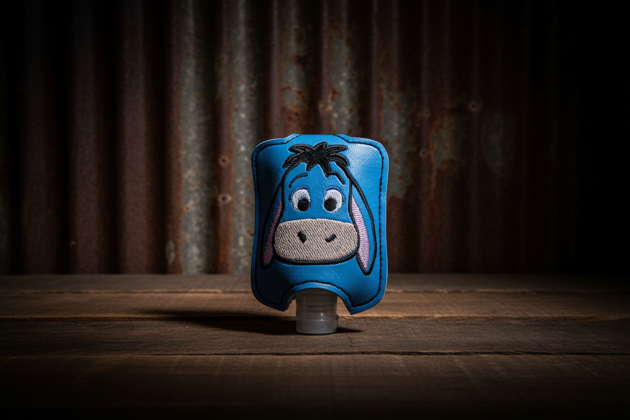 Eeyore Handmade Vinyl Hand Sanitizer Holder – Stitching Critters